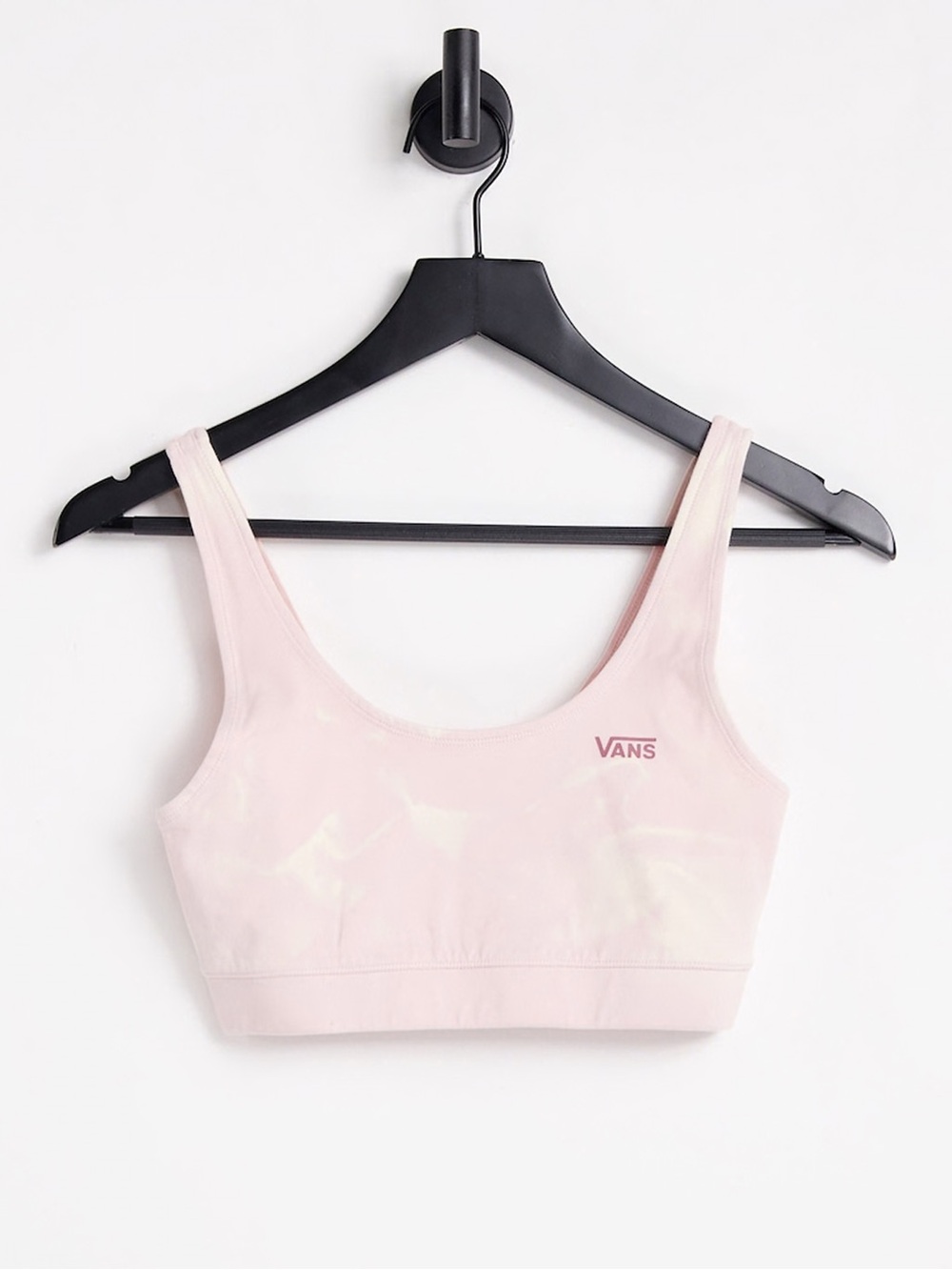 Vans Acid Wash Bralette Abstract Tie Dye Tank Top in Pink & Cream Size Medium